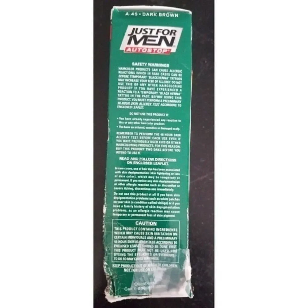 Just For Men AutoStop Haircolor Dye (A-45 Dark Brown)